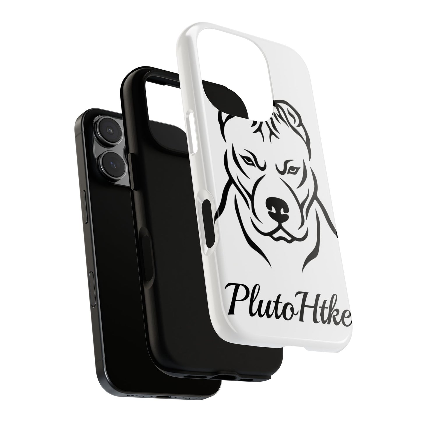 𝑃𝑙𝑢𝑡𝑜𝐻𝑡𝑘𝑒 Tough Dog Phone Case - Strong Pitbull Design for Animal Lovers