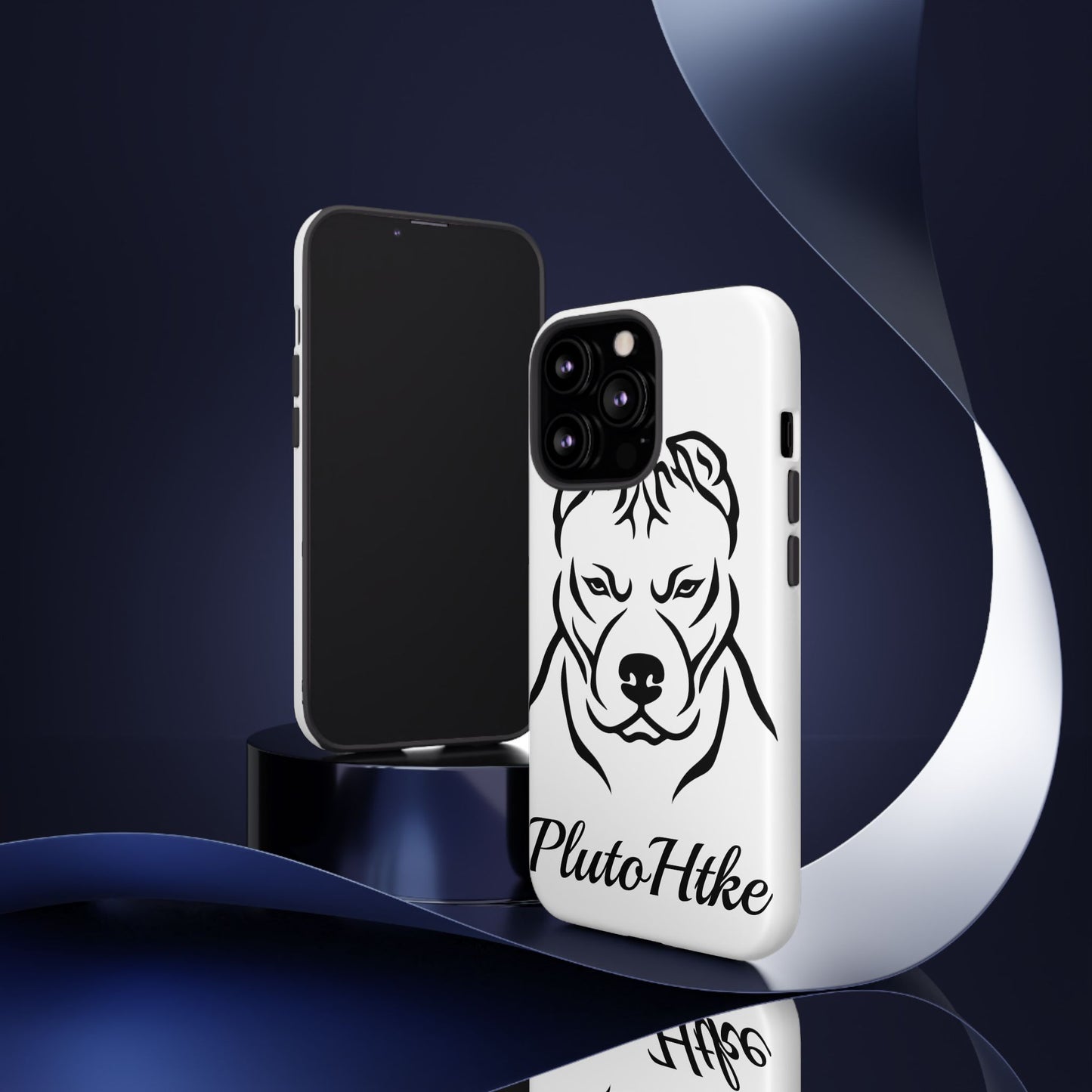 𝑃𝑙𝑢𝑡𝑜𝐻𝑡𝑘𝑒 Tough Dog Phone Case - Strong Pitbull Design for Animal Lovers