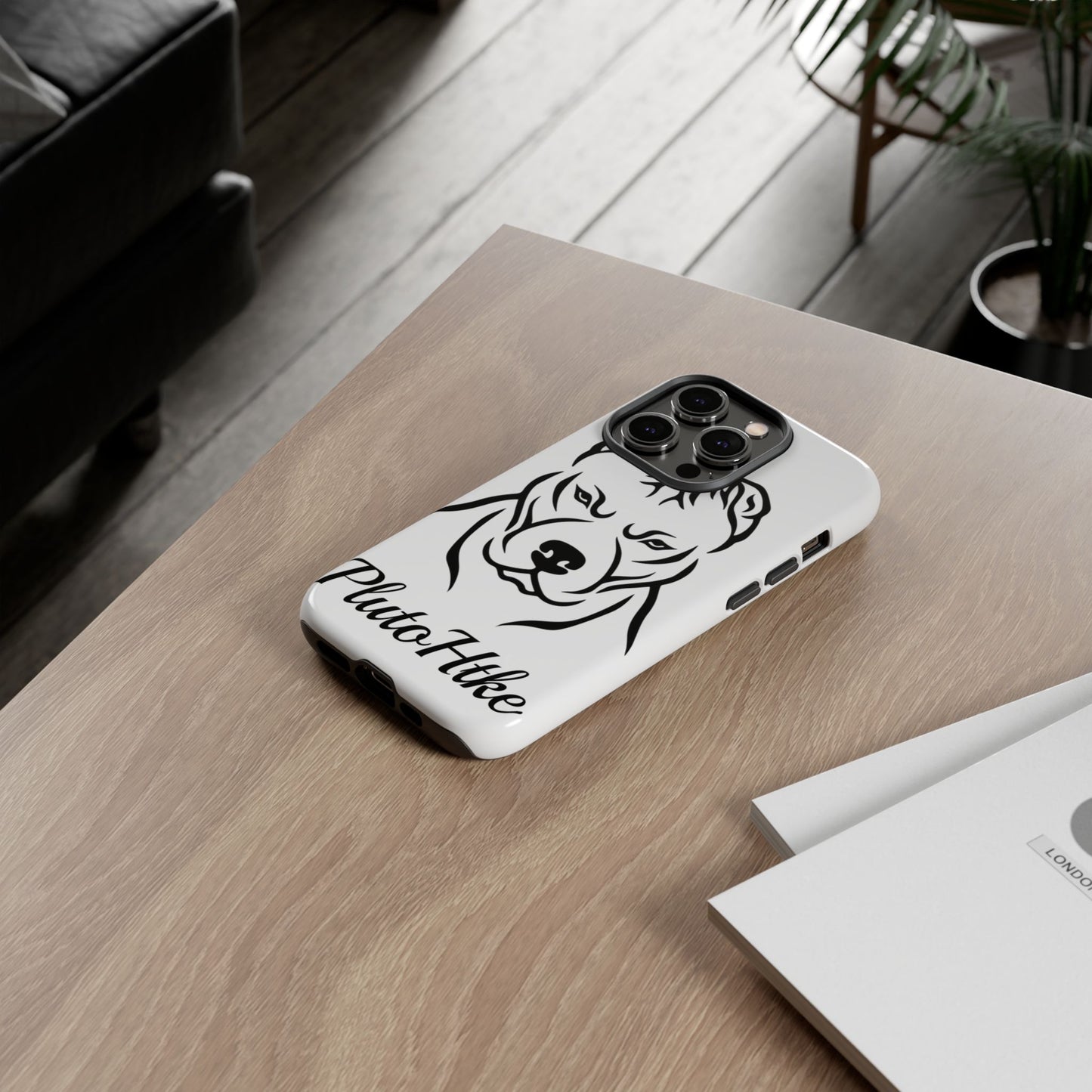 𝑃𝑙𝑢𝑡𝑜𝐻𝑡𝑘𝑒 Tough Dog Phone Case - Strong Pitbull Design for Animal Lovers