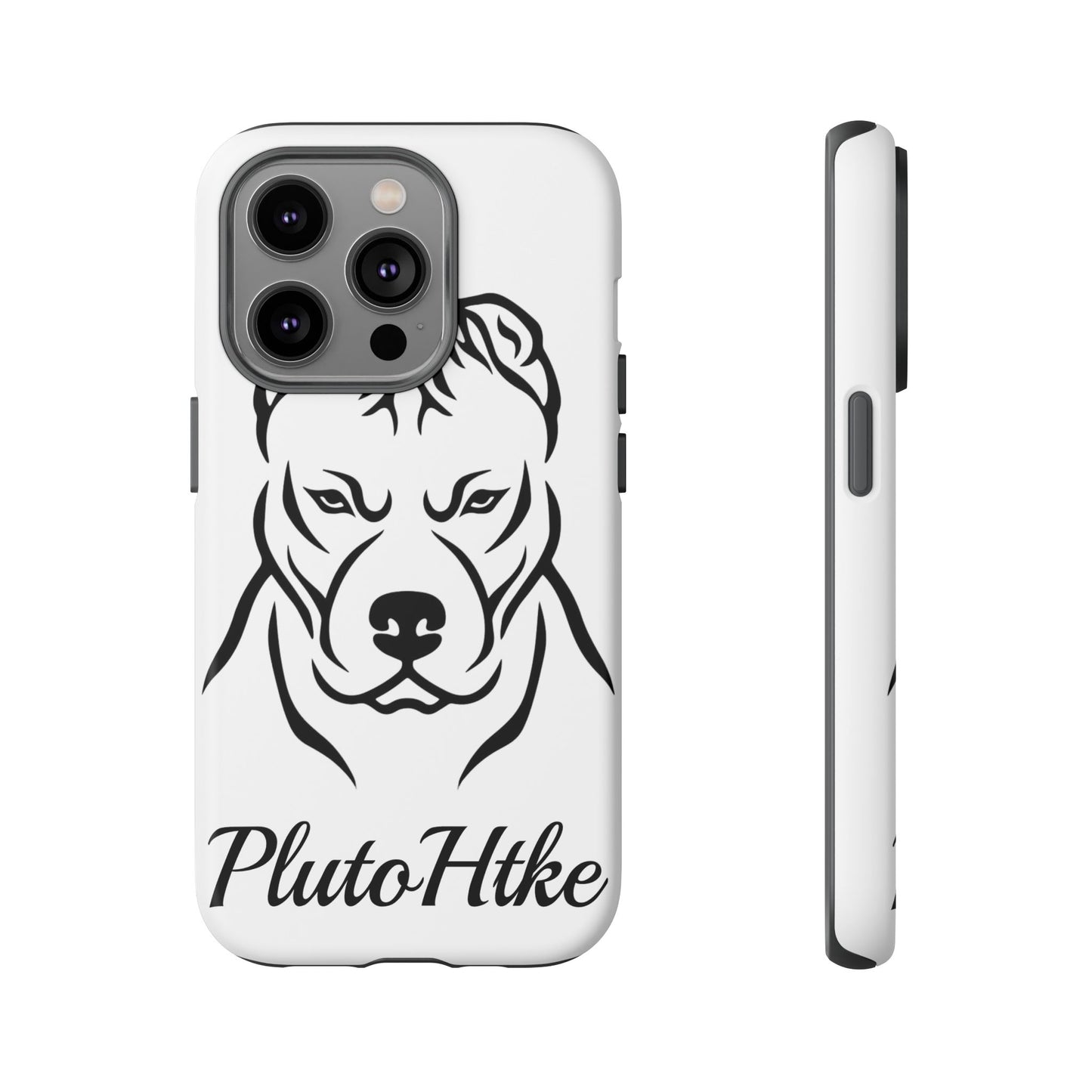 𝑃𝑙𝑢𝑡𝑜𝐻𝑡𝑘𝑒 Tough Dog Phone Case - Strong Pitbull Design for Animal Lovers