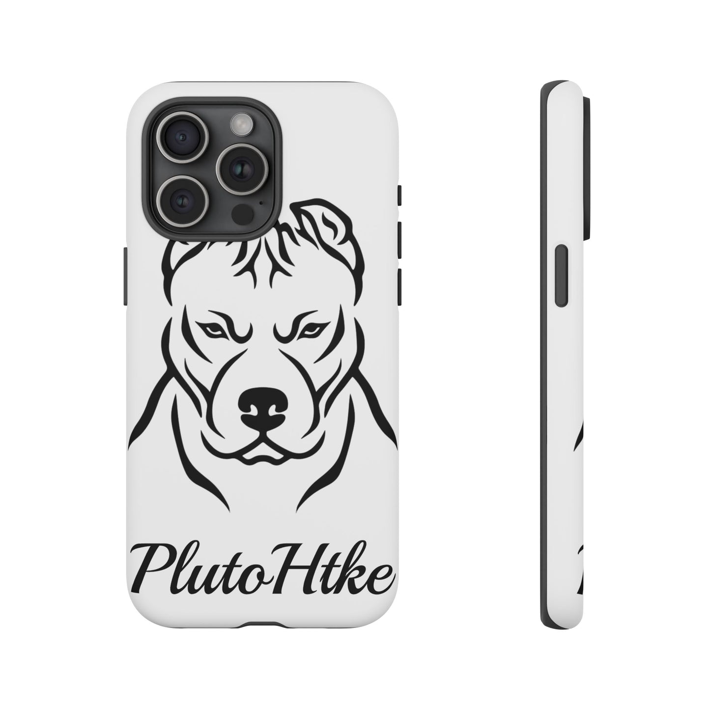 𝑃𝑙𝑢𝑡𝑜𝐻𝑡𝑘𝑒 Tough Dog Phone Case - Strong Pitbull Design for Animal Lovers