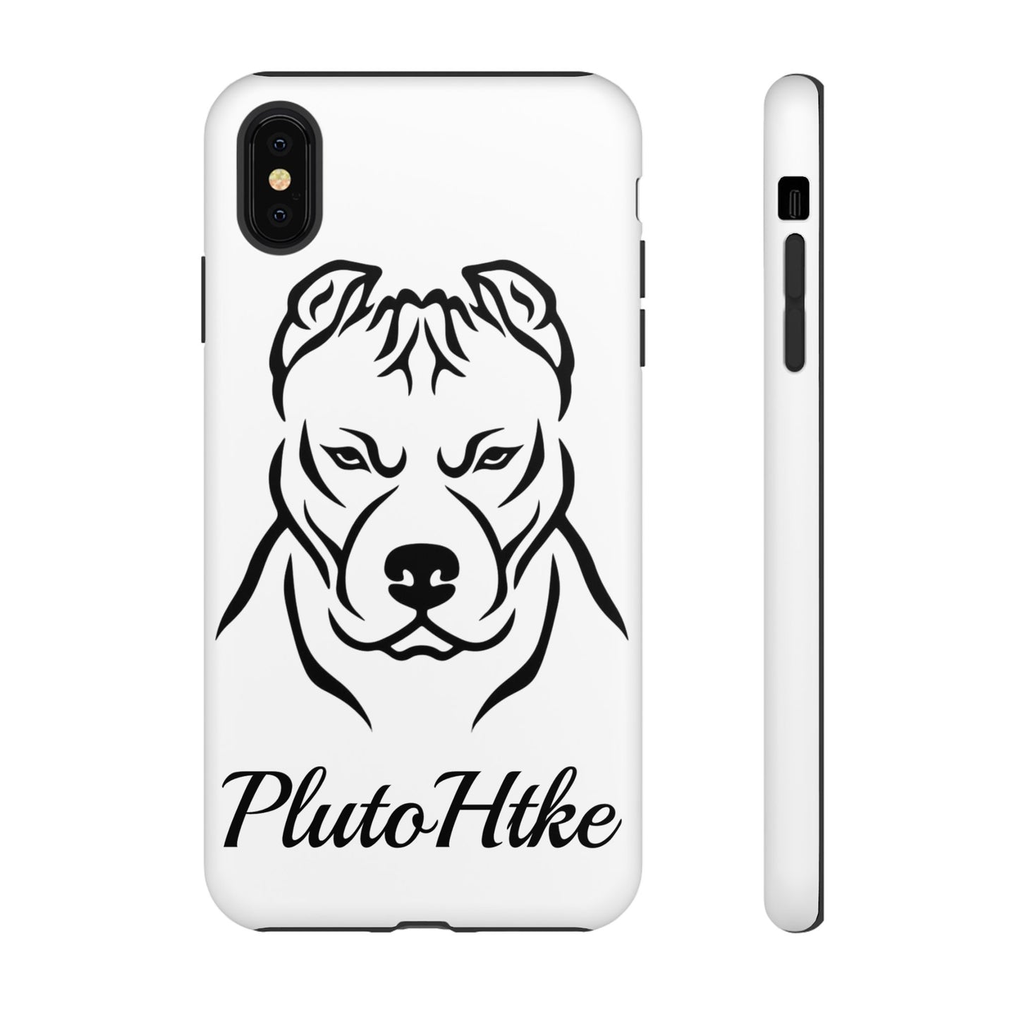 𝑃𝑙𝑢𝑡𝑜𝐻𝑡𝑘𝑒 Tough Dog Phone Case - Strong Pitbull Design for Animal Lovers