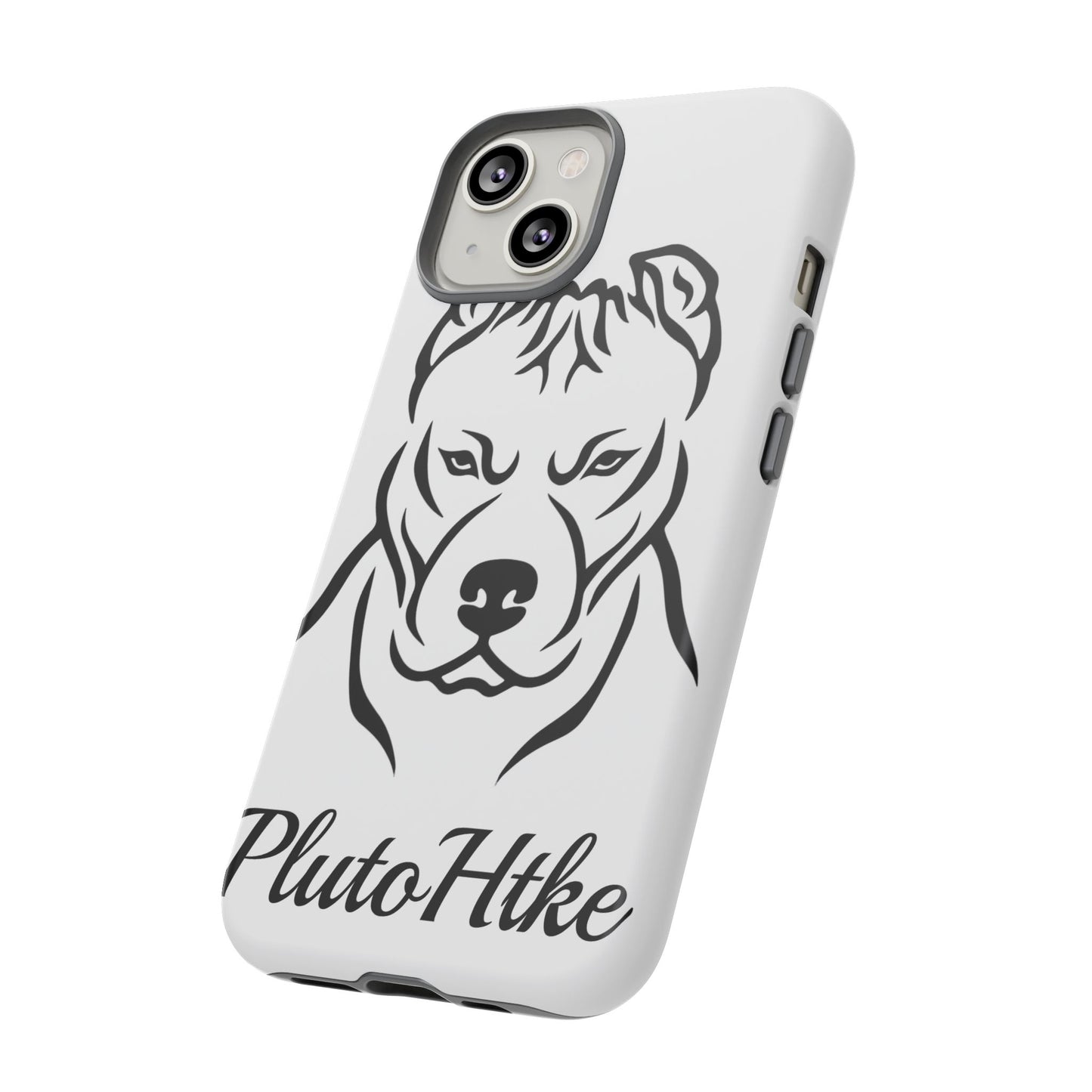 𝑃𝑙𝑢𝑡𝑜𝐻𝑡𝑘𝑒 Tough Dog Phone Case - Strong Pitbull Design for Animal Lovers