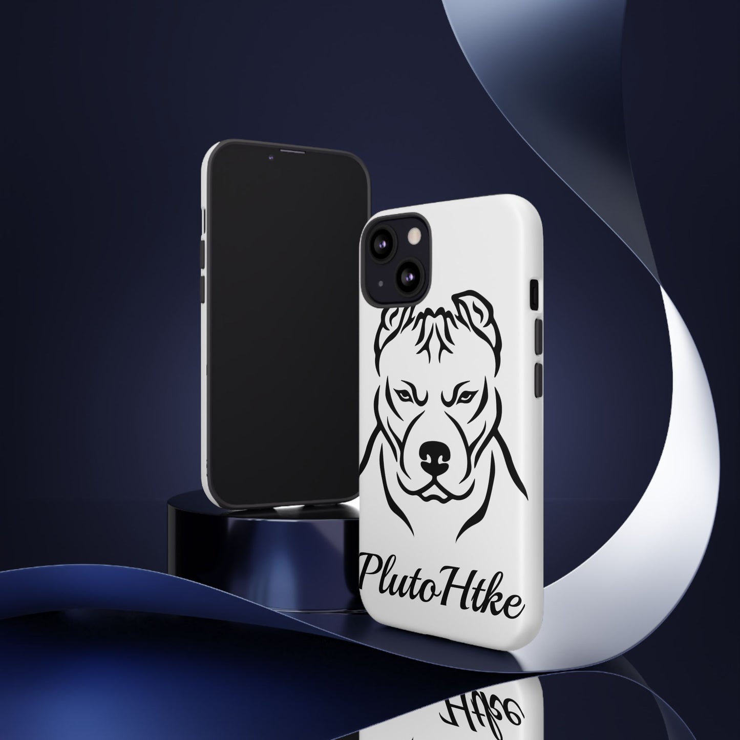 𝑃𝑙𝑢𝑡𝑜𝐻𝑡𝑘𝑒 Tough Dog Phone Case - Strong Pitbull Design for Animal Lovers