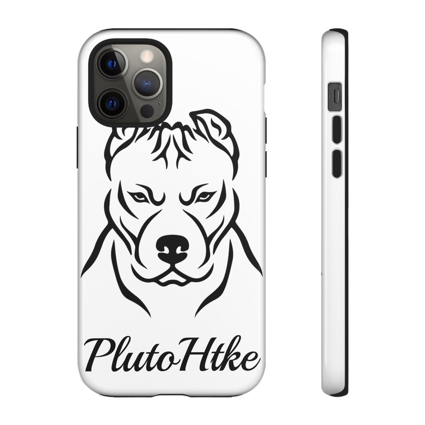 𝑃𝑙𝑢𝑡𝑜𝐻𝑡𝑘𝑒 Tough Dog Phone Case - Strong Pitbull Design for Animal Lovers