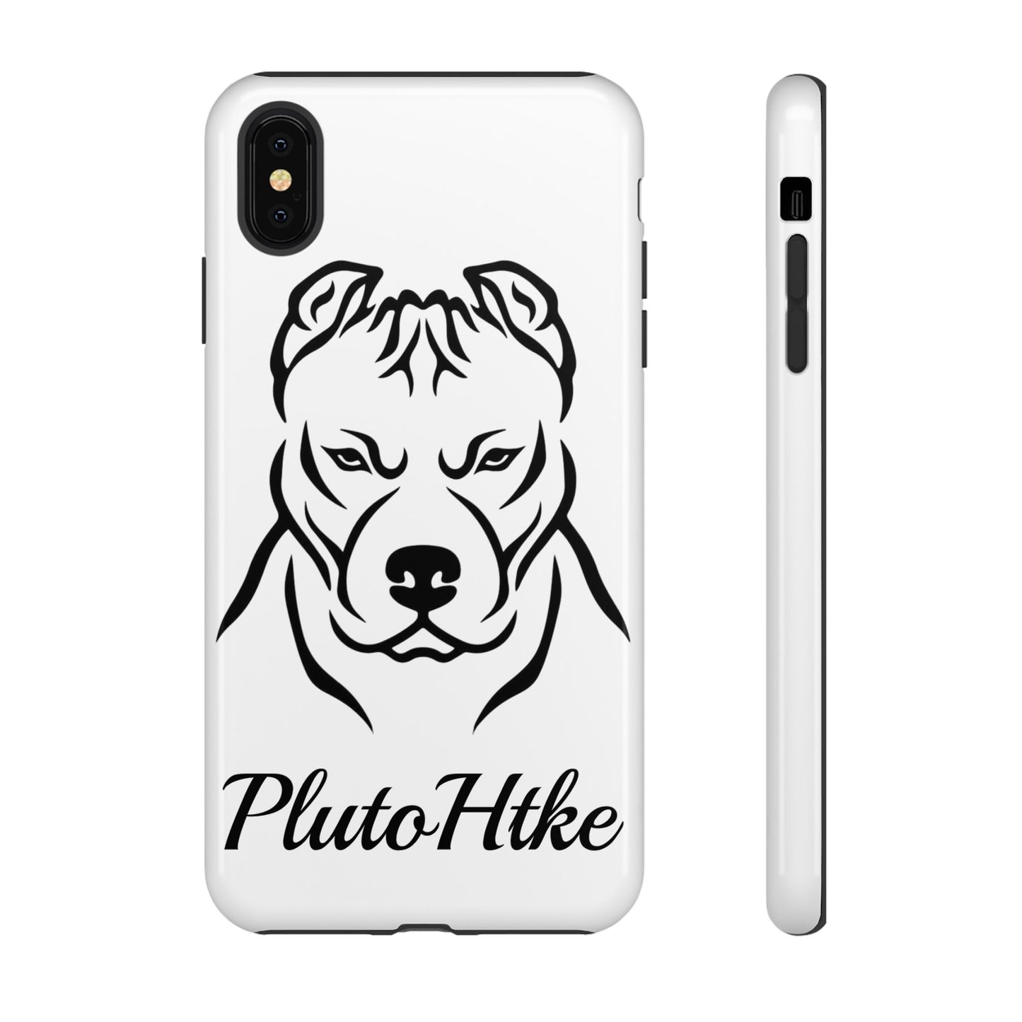 𝑃𝑙𝑢𝑡𝑜𝐻𝑡𝑘𝑒 Tough Dog Phone Case - Strong Pitbull Design for Animal Lovers
