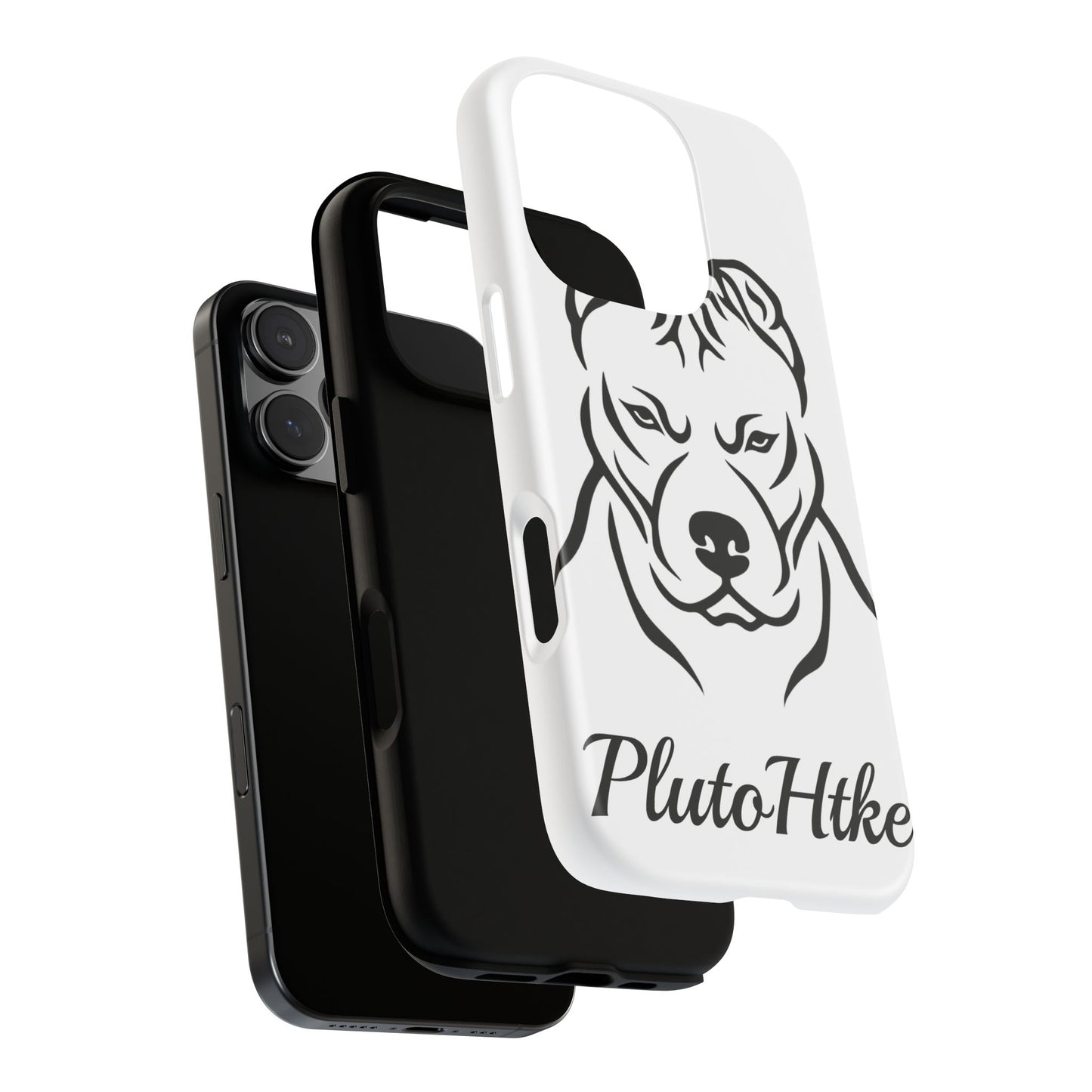 𝑃𝑙𝑢𝑡𝑜𝐻𝑡𝑘𝑒 Tough Dog Phone Case - Strong Pitbull Design for Animal Lovers