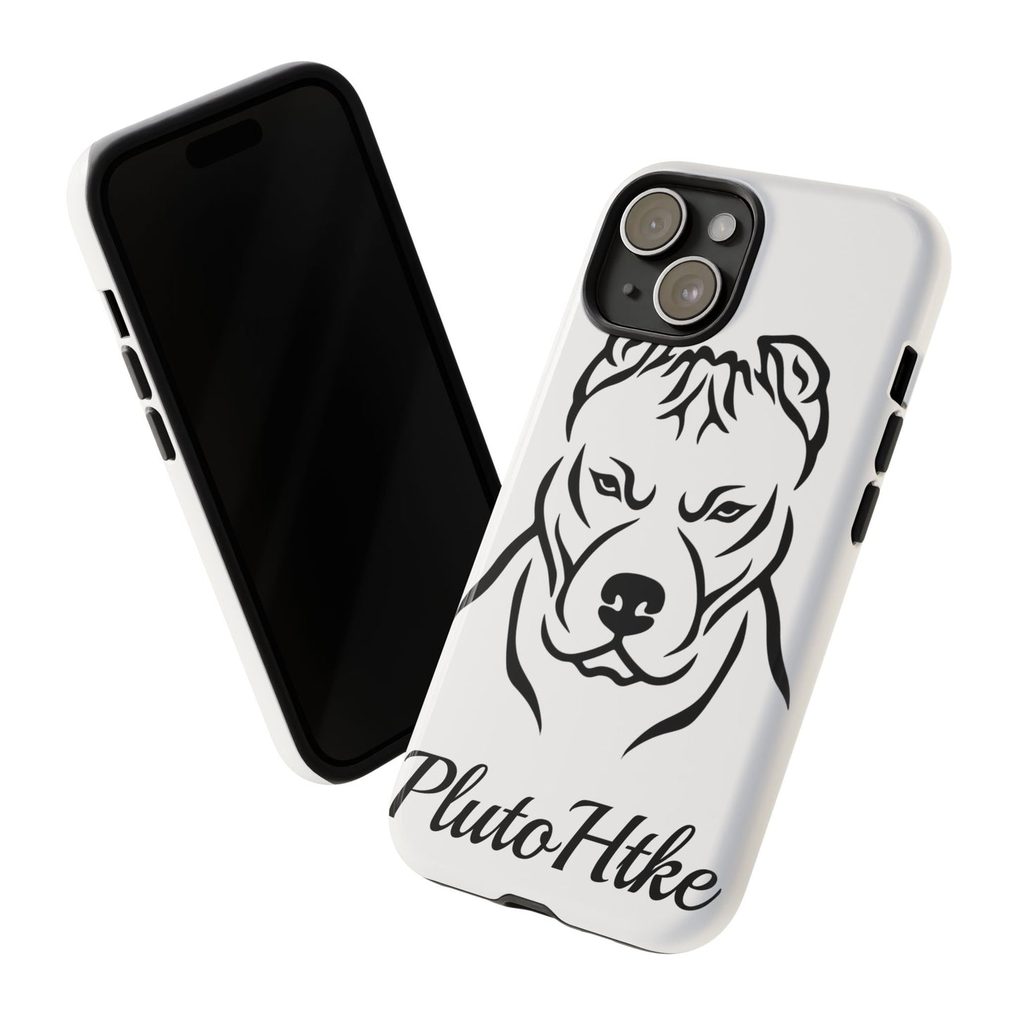 𝑃𝑙𝑢𝑡𝑜𝐻𝑡𝑘𝑒 Tough Dog Phone Case - Strong Pitbull Design for Animal Lovers