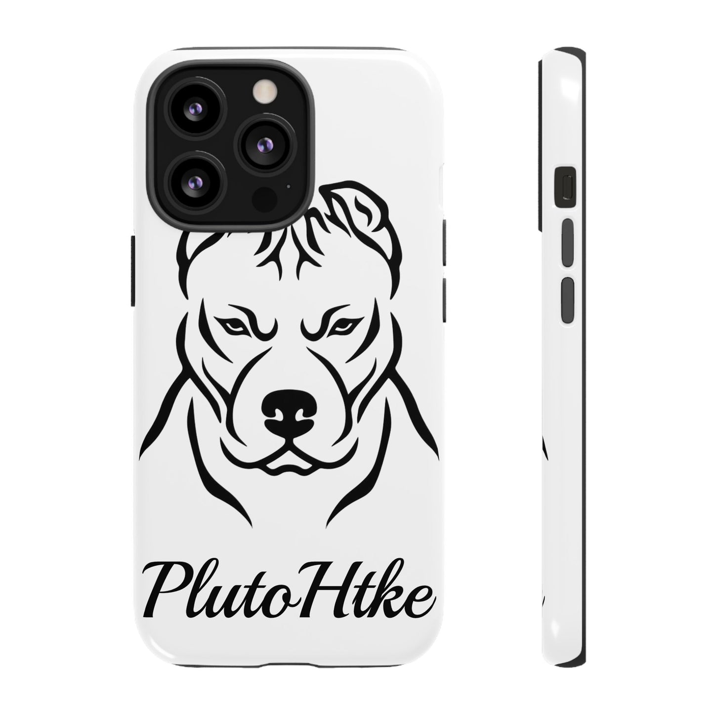 𝑃𝑙𝑢𝑡𝑜𝐻𝑡𝑘𝑒 Tough Dog Phone Case - Strong Pitbull Design for Animal Lovers