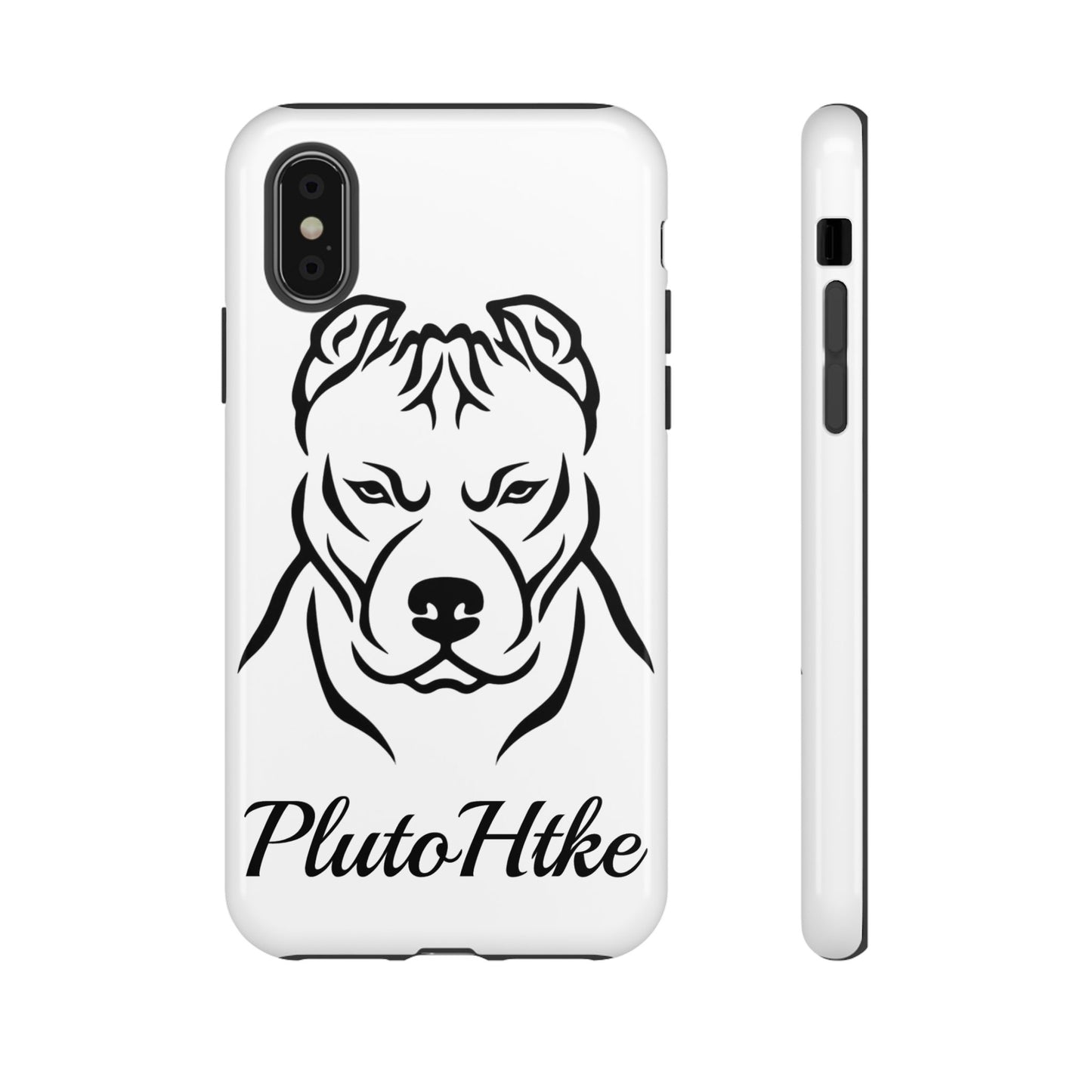 𝑃𝑙𝑢𝑡𝑜𝐻𝑡𝑘𝑒 Tough Dog Phone Case - Strong Pitbull Design for Animal Lovers