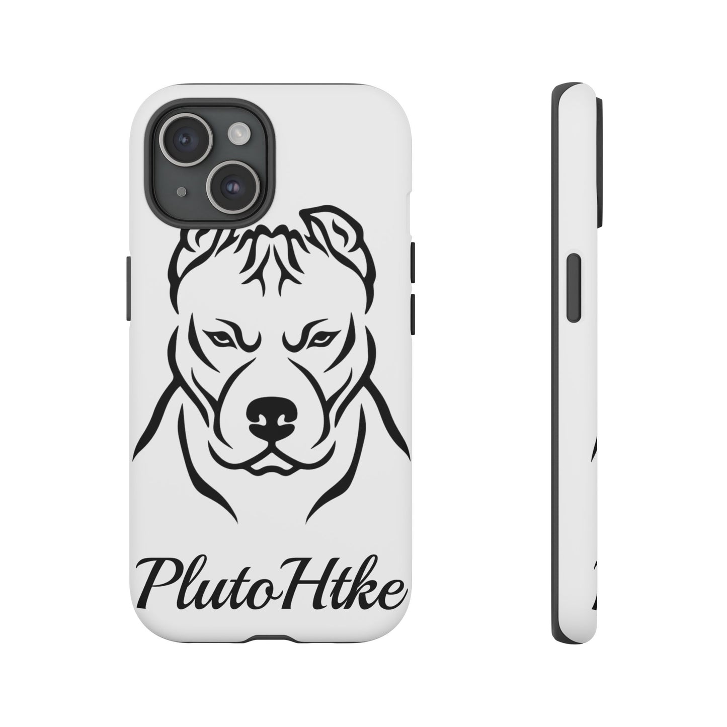 𝑃𝑙𝑢𝑡𝑜𝐻𝑡𝑘𝑒 Tough Dog Phone Case - Strong Pitbull Design for Animal Lovers
