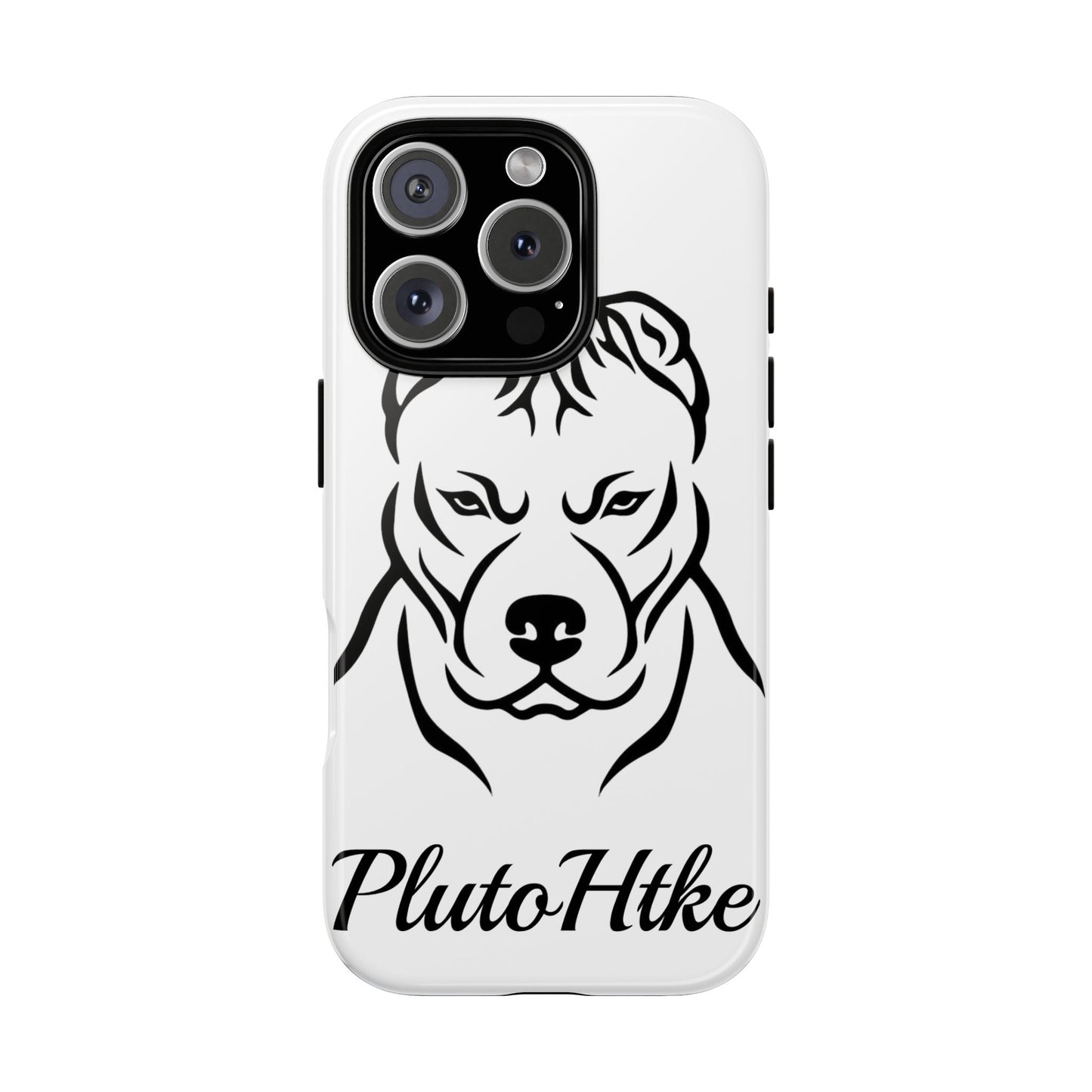 𝑃𝑙𝑢𝑡𝑜𝐻𝑡𝑘𝑒 Tough Dog Phone Case - Strong Pitbull Design for Animal Lovers