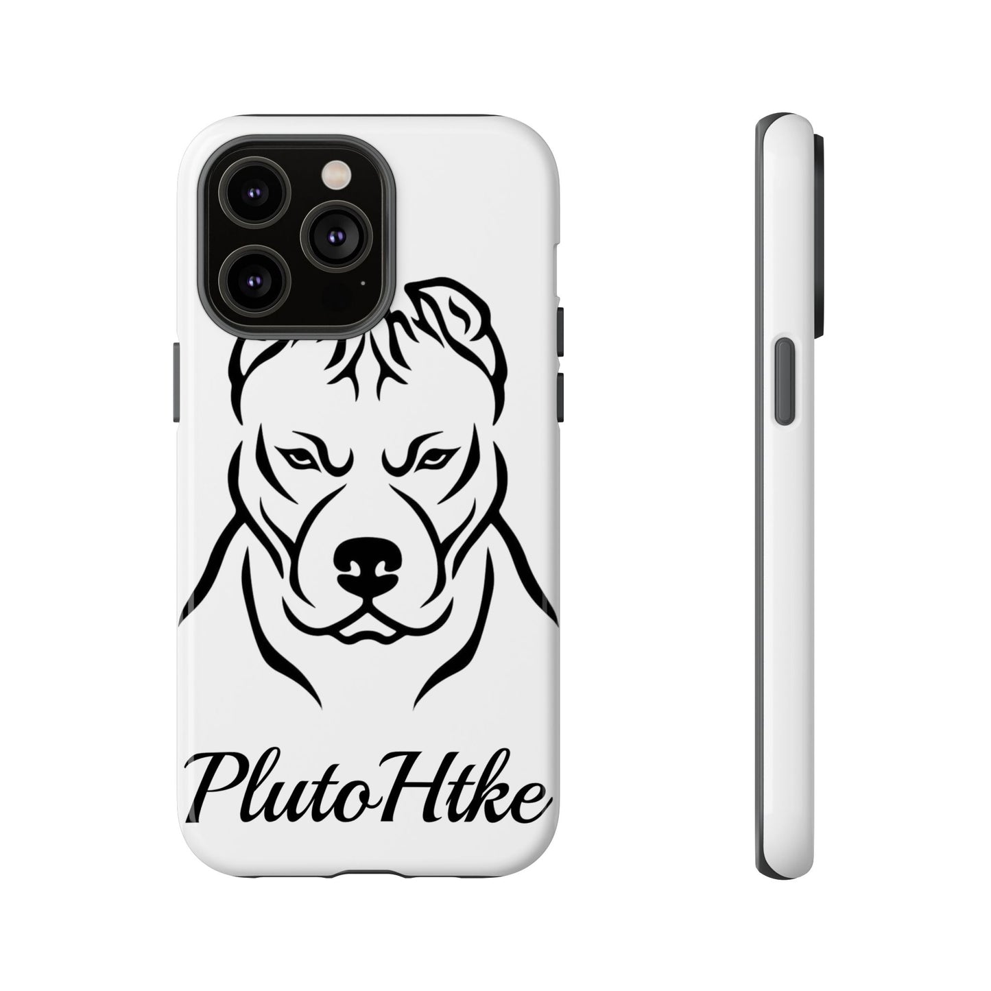 𝑃𝑙𝑢𝑡𝑜𝐻𝑡𝑘𝑒 Tough Dog Phone Case - Strong Pitbull Design for Animal Lovers
