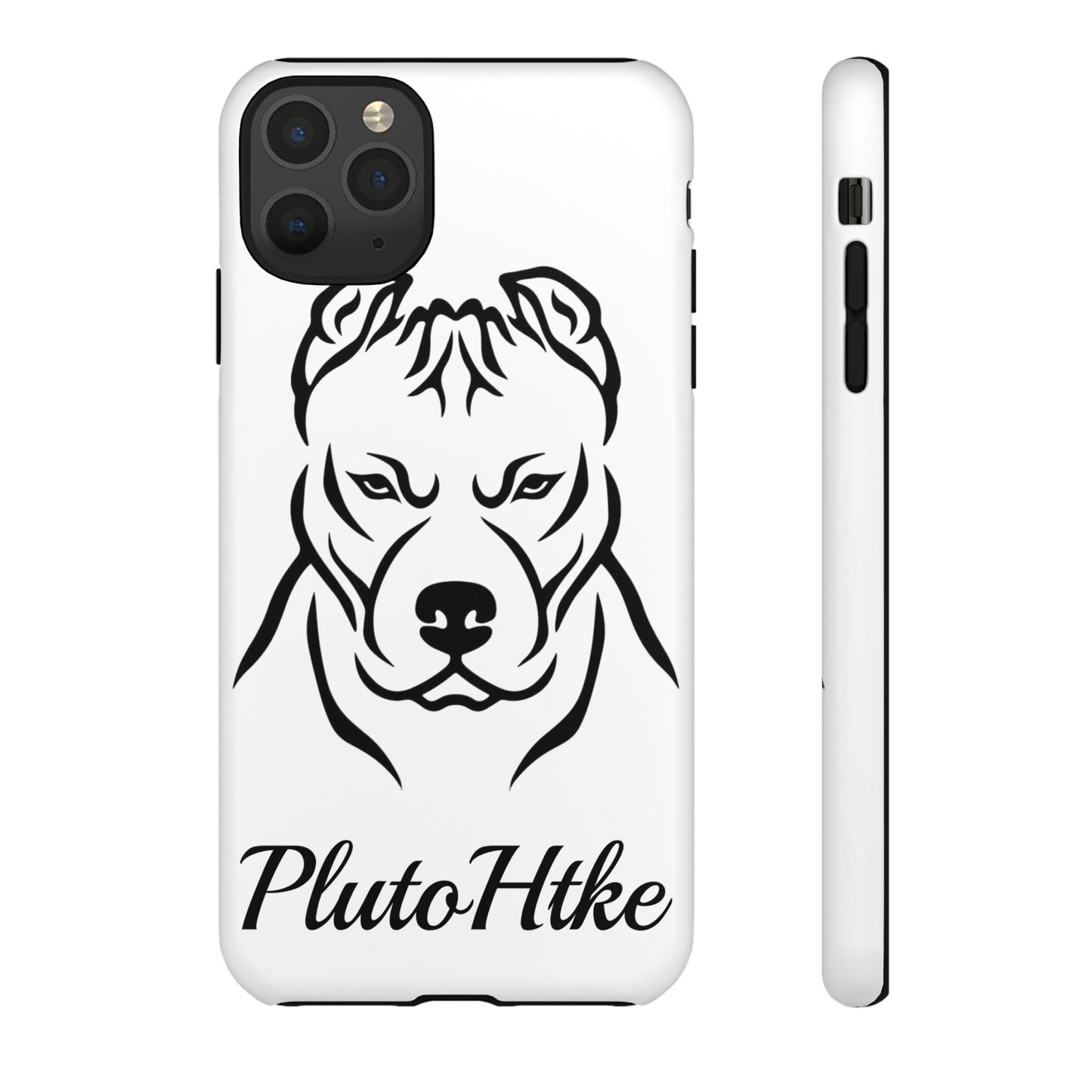 𝑃𝑙𝑢𝑡𝑜𝐻𝑡𝑘𝑒 Tough Dog Phone Case - Strong Pitbull Design for Animal Lovers