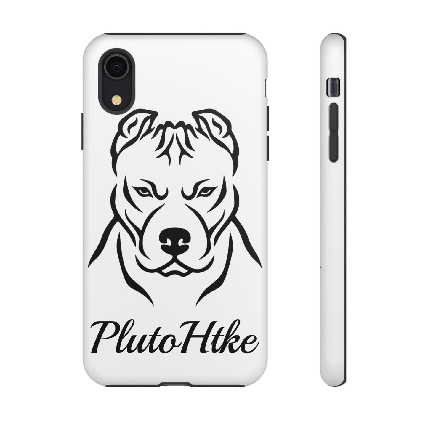 𝑃𝑙𝑢𝑡𝑜𝐻𝑡𝑘𝑒 Tough Dog Phone Case - Strong Pitbull Design for Animal Lovers