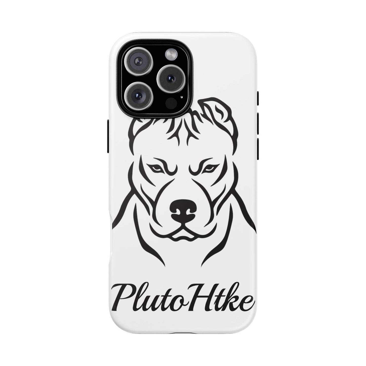 𝑃𝑙𝑢𝑡𝑜𝐻𝑡𝑘𝑒 Tough Dog Phone Case - Strong Pitbull Design for Animal Lovers