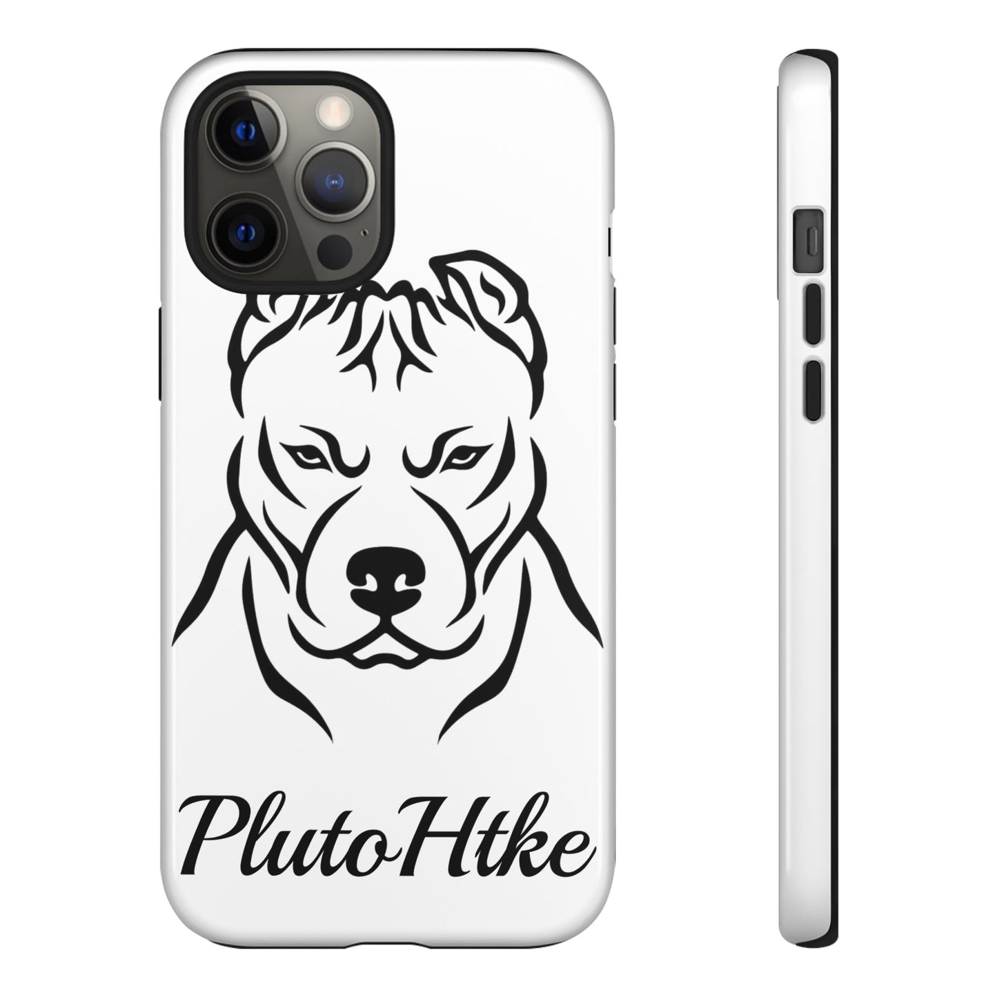 𝑃𝑙𝑢𝑡𝑜𝐻𝑡𝑘𝑒 Tough Dog Phone Case - Strong Pitbull Design for Animal Lovers