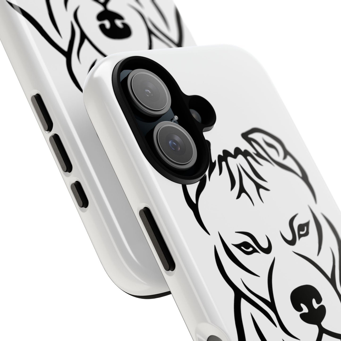 𝑃𝑙𝑢𝑡𝑜𝐻𝑡𝑘𝑒 Tough Dog Phone Case - Strong Pitbull Design for Animal Lovers