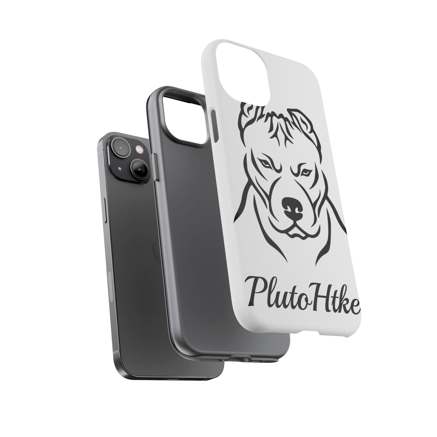 𝑃𝑙𝑢𝑡𝑜𝐻𝑡𝑘𝑒 Tough Dog Phone Case - Strong Pitbull Design for Animal Lovers