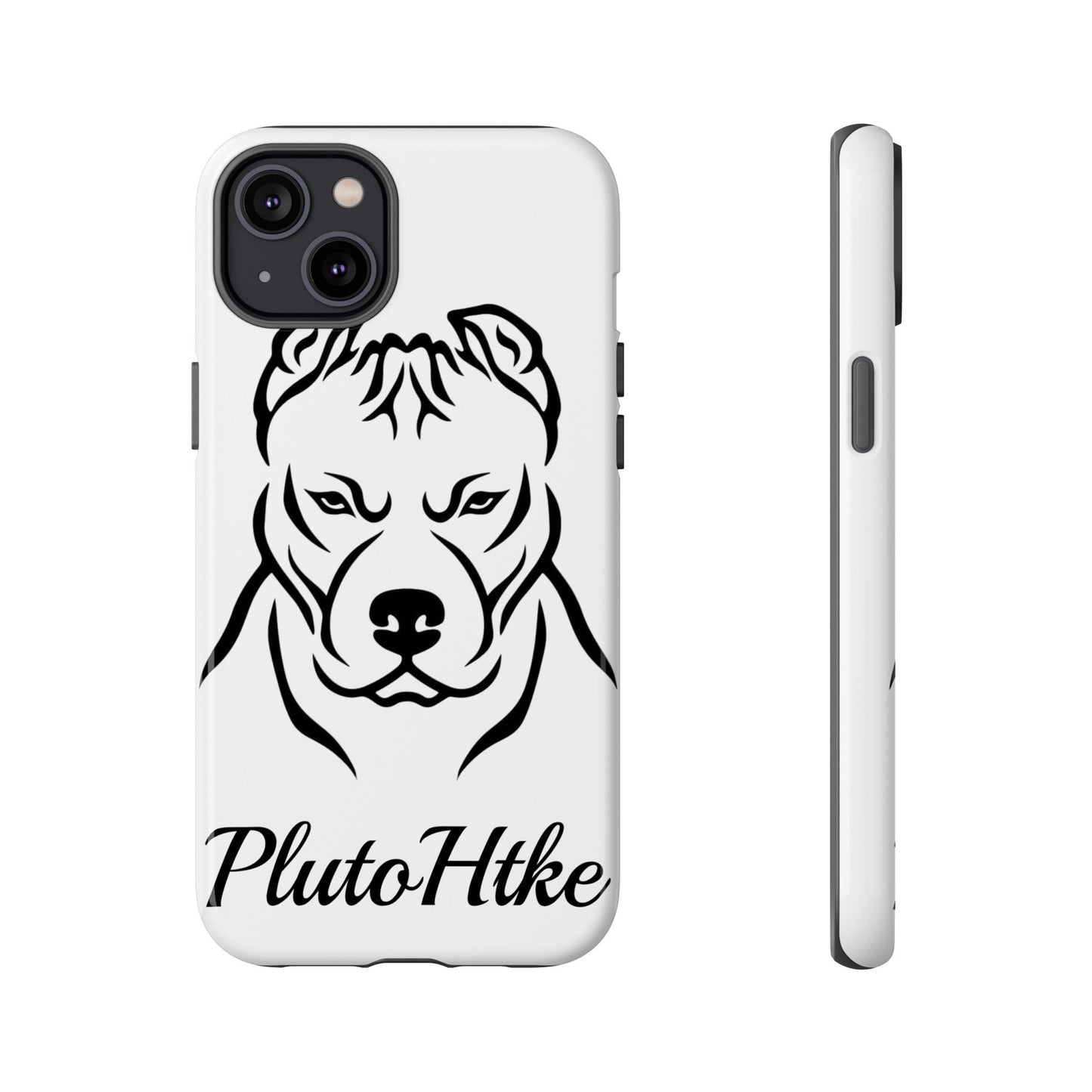 𝑃𝑙𝑢𝑡𝑜𝐻𝑡𝑘𝑒 Tough Dog Phone Case - Strong Pitbull Design for Animal Lovers