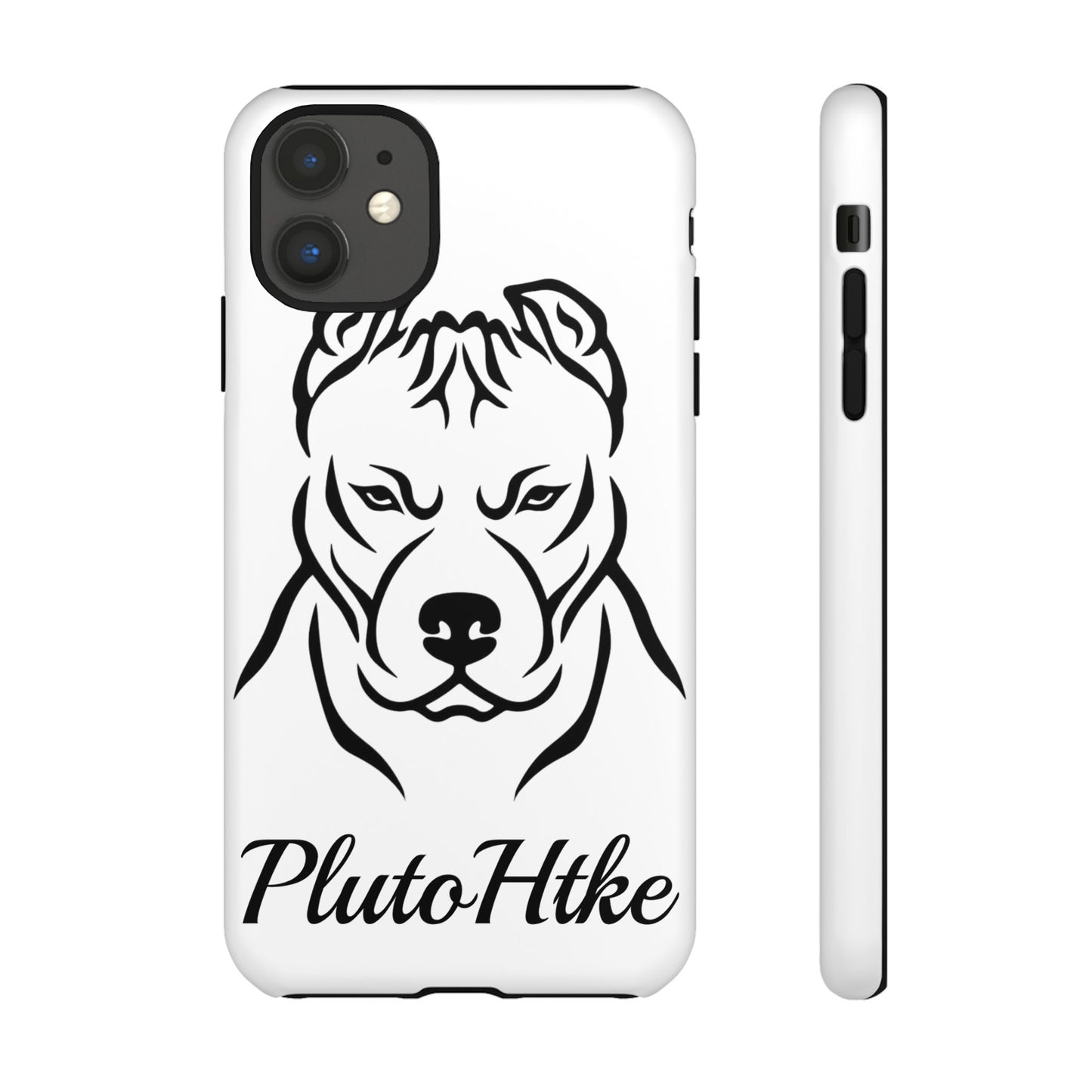 𝑃𝑙𝑢𝑡𝑜𝐻𝑡𝑘𝑒 Tough Dog Phone Case - Strong Pitbull Design for Animal Lovers
