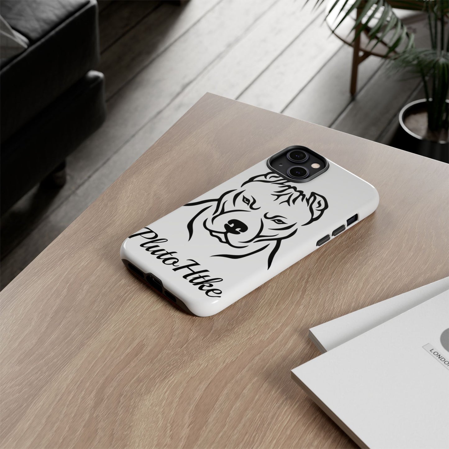 𝑃𝑙𝑢𝑡𝑜𝐻𝑡𝑘𝑒 Tough Dog Phone Case - Strong Pitbull Design for Animal Lovers