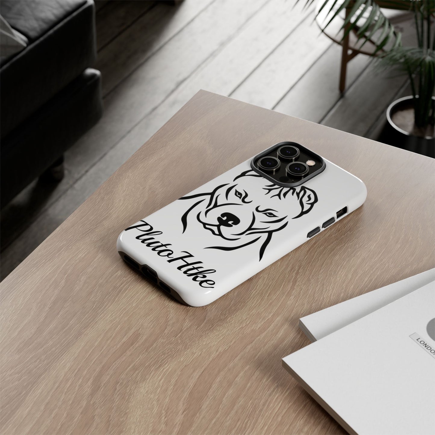 𝑃𝑙𝑢𝑡𝑜𝐻𝑡𝑘𝑒 Tough Dog Phone Case - Strong Pitbull Design for Animal Lovers