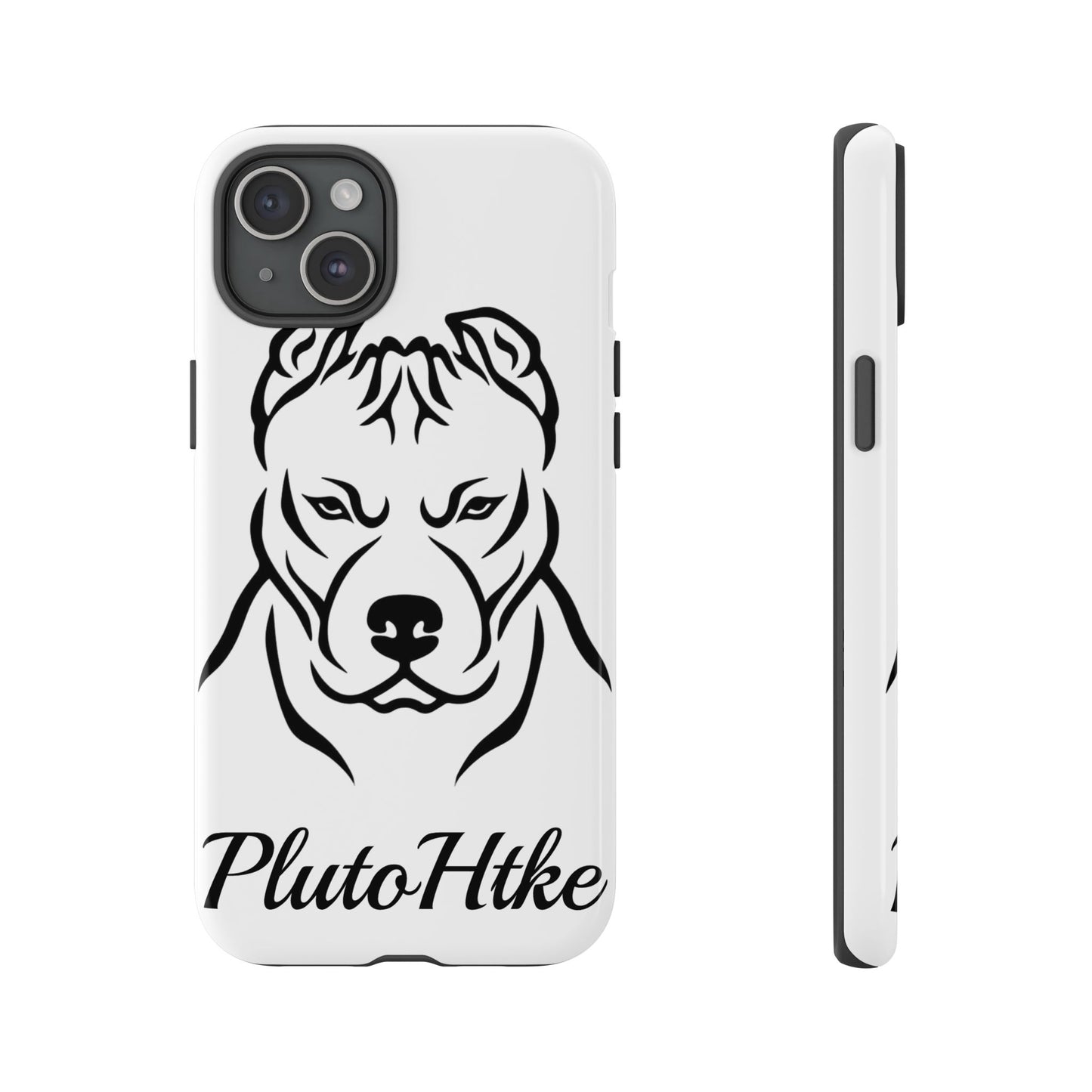 𝑃𝑙𝑢𝑡𝑜𝐻𝑡𝑘𝑒 Tough Dog Phone Case - Strong Pitbull Design for Animal Lovers