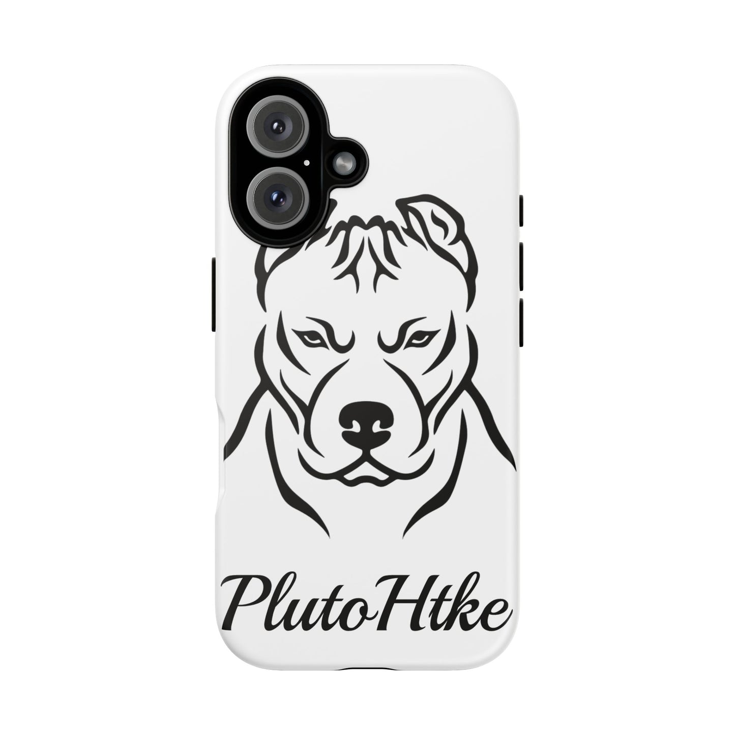 𝑃𝑙𝑢𝑡𝑜𝐻𝑡𝑘𝑒 Tough Dog Phone Case - Strong Pitbull Design for Animal Lovers