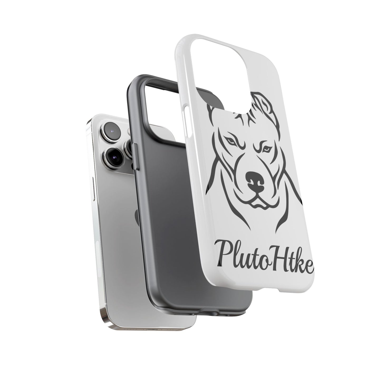𝑃𝑙𝑢𝑡𝑜𝐻𝑡𝑘𝑒 Tough Dog Phone Case - Strong Pitbull Design for Animal Lovers