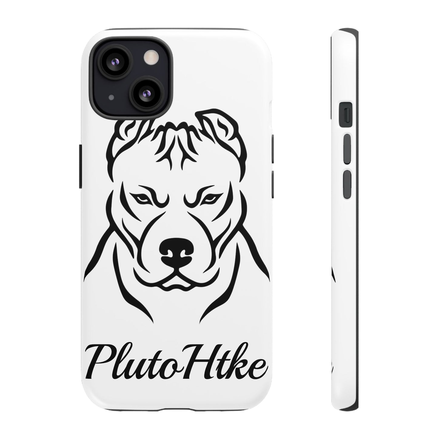 𝑃𝑙𝑢𝑡𝑜𝐻𝑡𝑘𝑒 Tough Dog Phone Case - Strong Pitbull Design for Animal Lovers