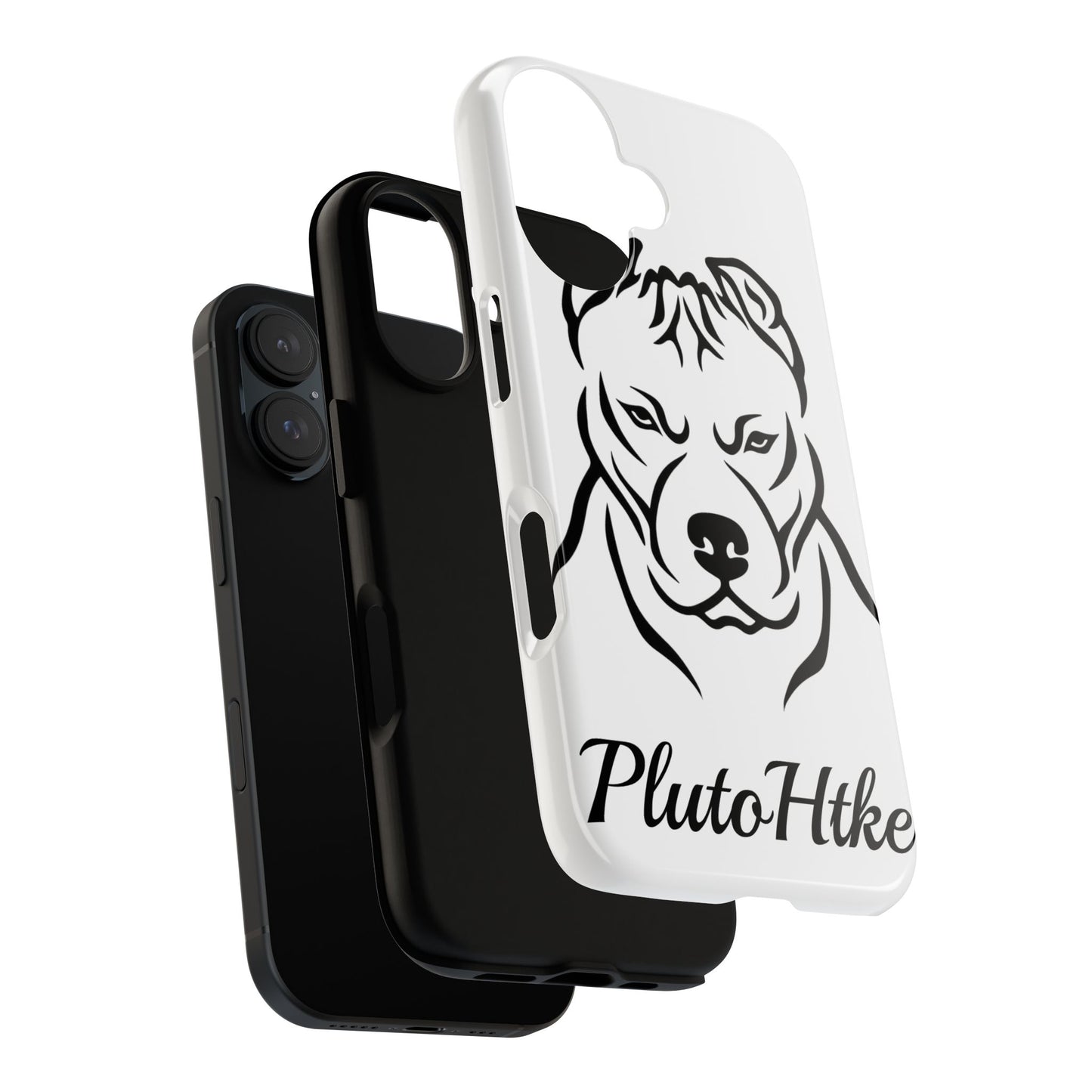 𝑃𝑙𝑢𝑡𝑜𝐻𝑡𝑘𝑒 Tough Dog Phone Case - Strong Pitbull Design for Animal Lovers