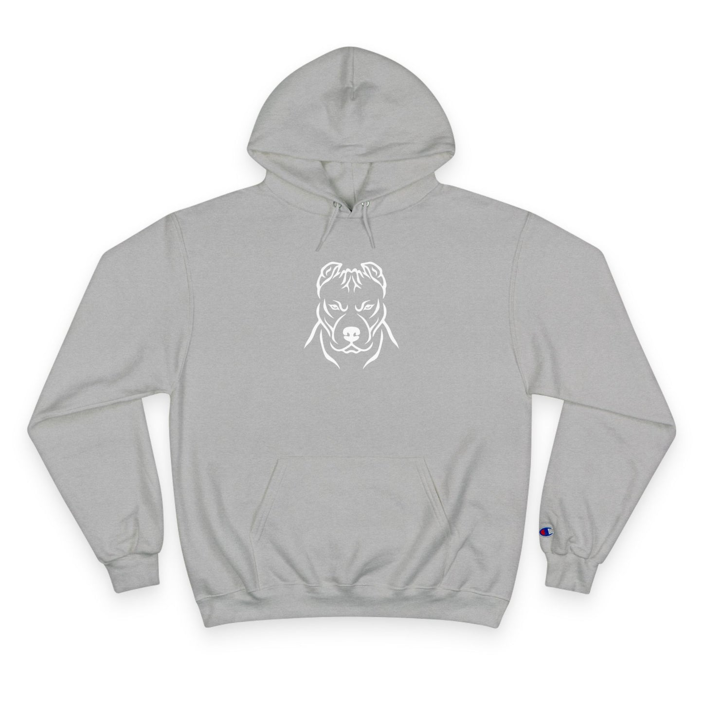 𝑃𝑙𝑢𝑡𝑜𝐻𝑡𝑘𝑒 Champion Hoodie with Dog Design - Cozy Pet Lover Sweatshirt