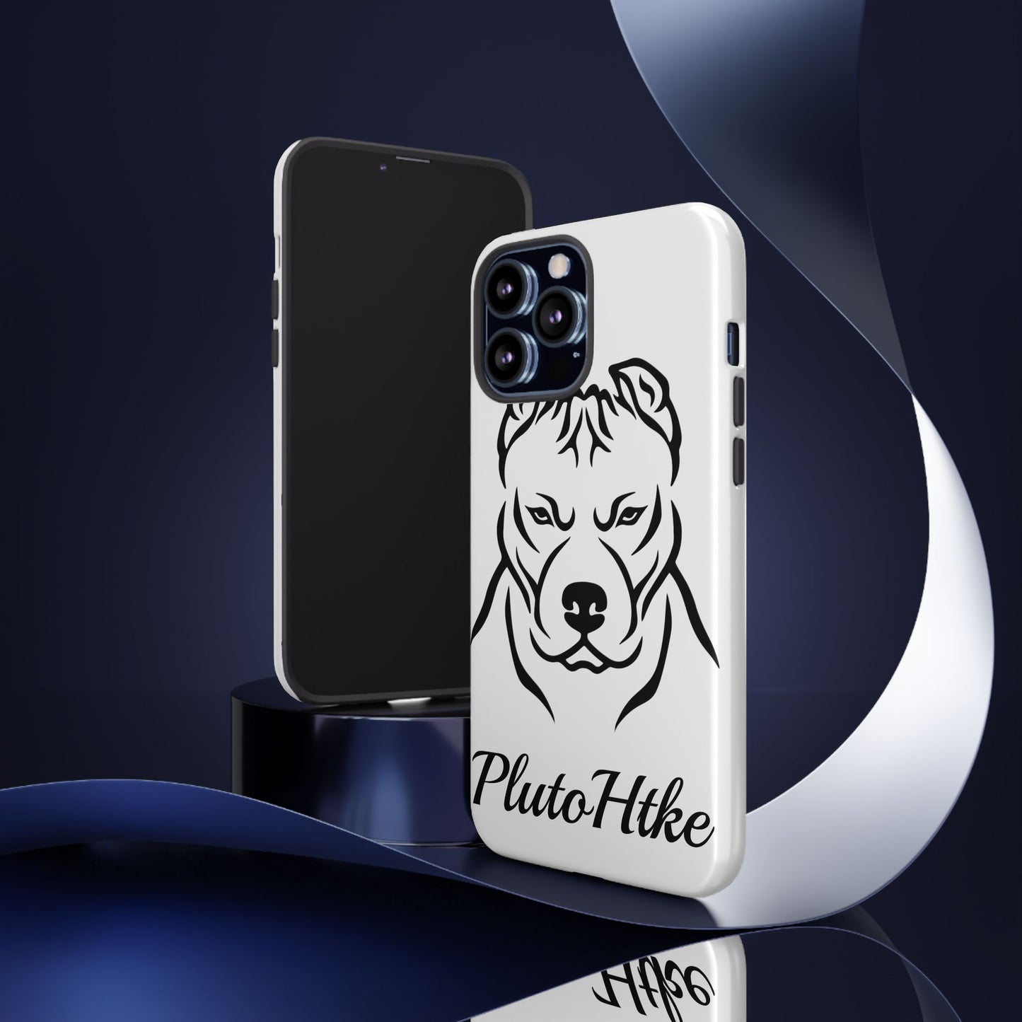 𝑃𝑙𝑢𝑡𝑜𝐻𝑡𝑘𝑒 Tough Dog Phone Case - Strong Pitbull Design for Animal Lovers
