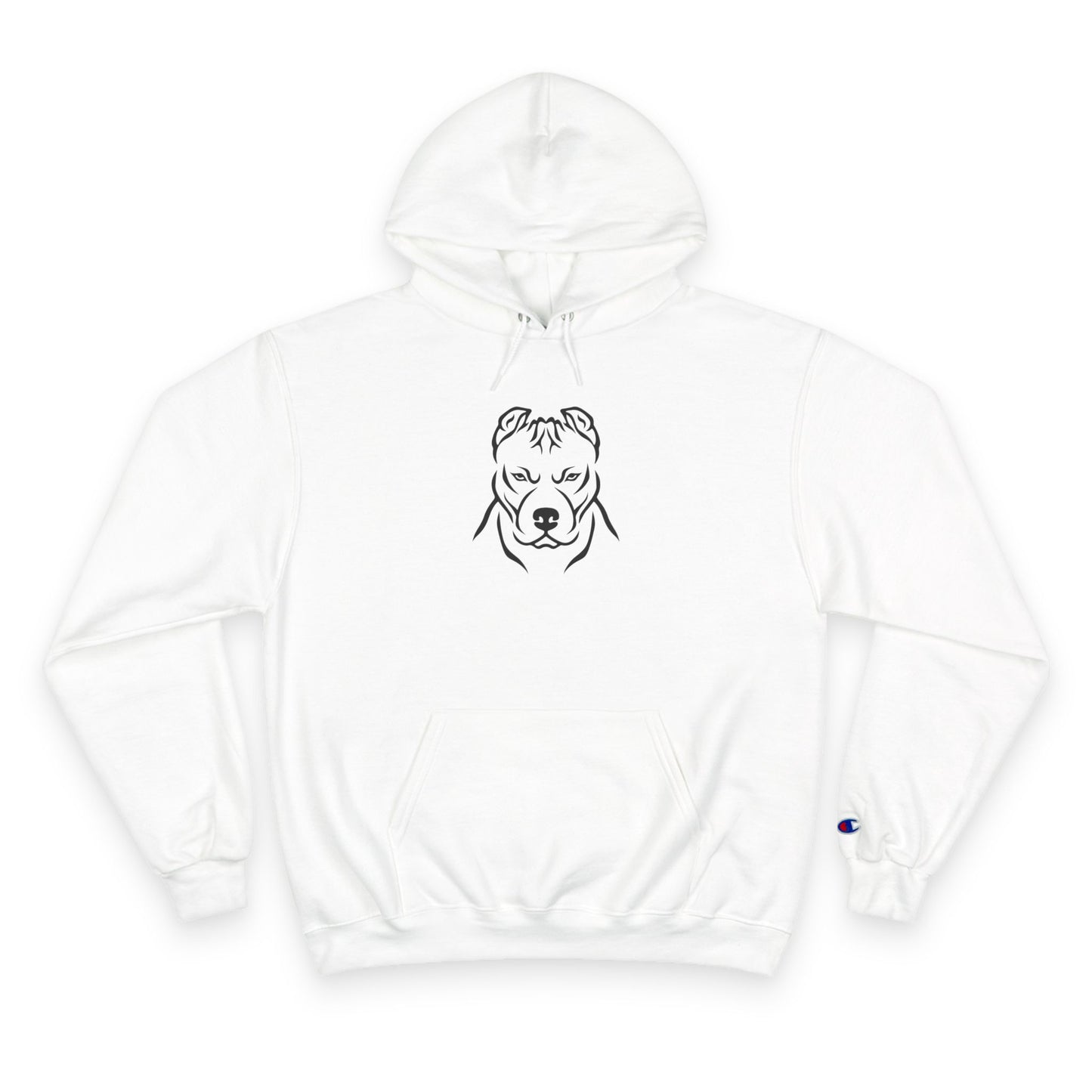 𝑃𝑙𝑢𝑡𝑜𝐻𝑡𝑘𝑒 Champion Hoodie with Dog Design - Cozy Pet Lover Sweatshirt