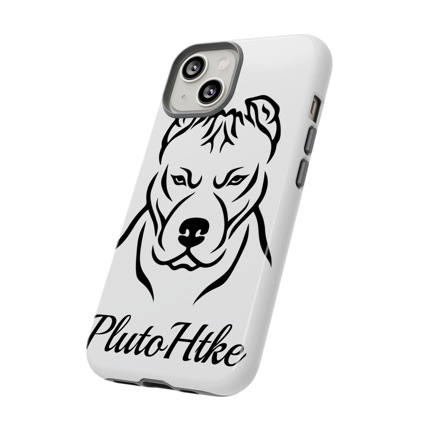 𝑃𝑙𝑢𝑡𝑜𝐻𝑡𝑘𝑒 Tough Dog Phone Case - Strong Pitbull Design for Animal Lovers