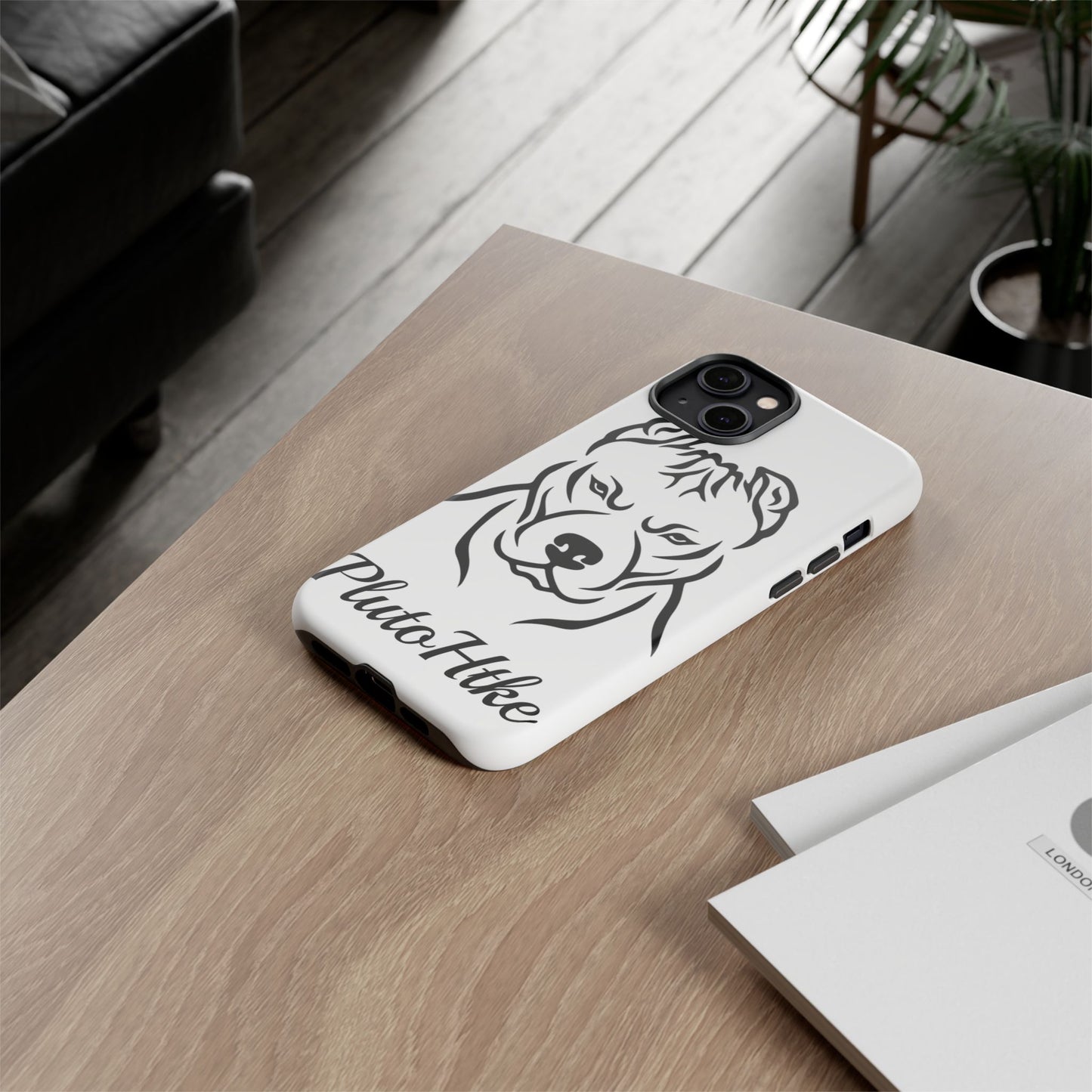 𝑃𝑙𝑢𝑡𝑜𝐻𝑡𝑘𝑒 Tough Dog Phone Case - Strong Pitbull Design for Animal Lovers