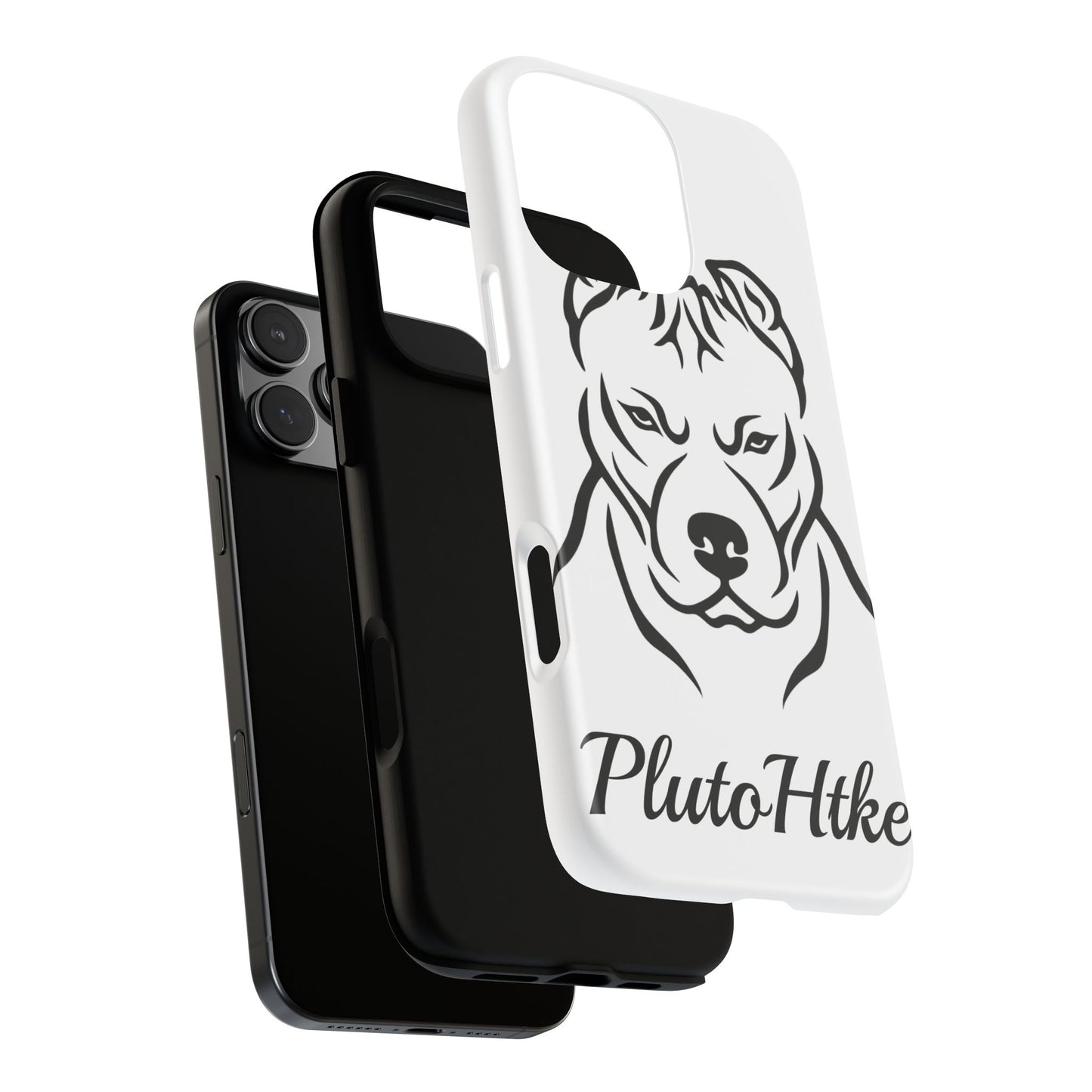 𝑃𝑙𝑢𝑡𝑜𝐻𝑡𝑘𝑒 Tough Dog Phone Case - Strong Pitbull Design for Animal Lovers