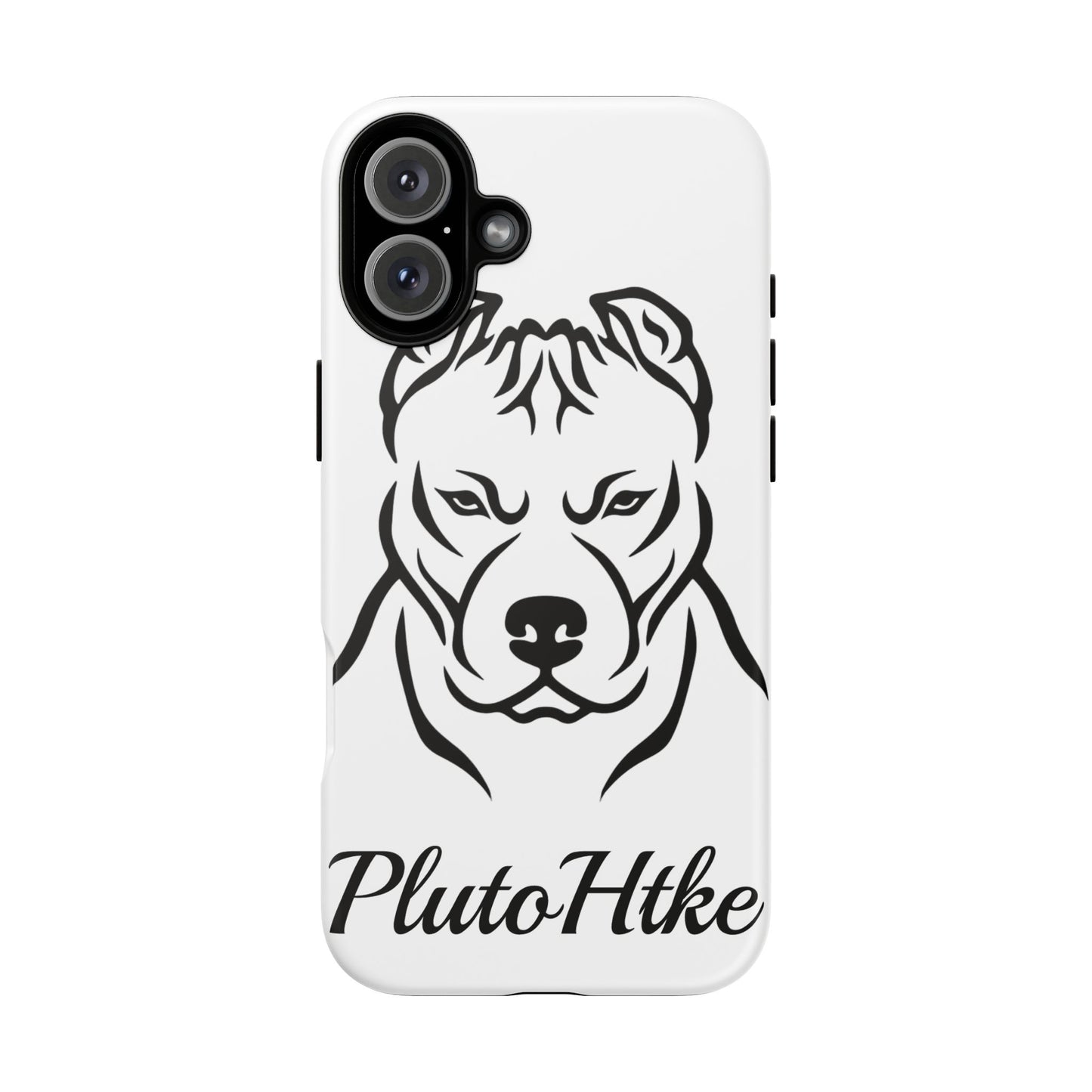𝑃𝑙𝑢𝑡𝑜𝐻𝑡𝑘𝑒 Tough Dog Phone Case - Strong Pitbull Design for Animal Lovers