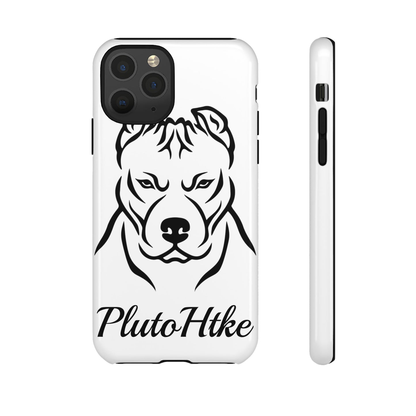 𝑃𝑙𝑢𝑡𝑜𝐻𝑡𝑘𝑒 Tough Dog Phone Case - Strong Pitbull Design for Animal Lovers