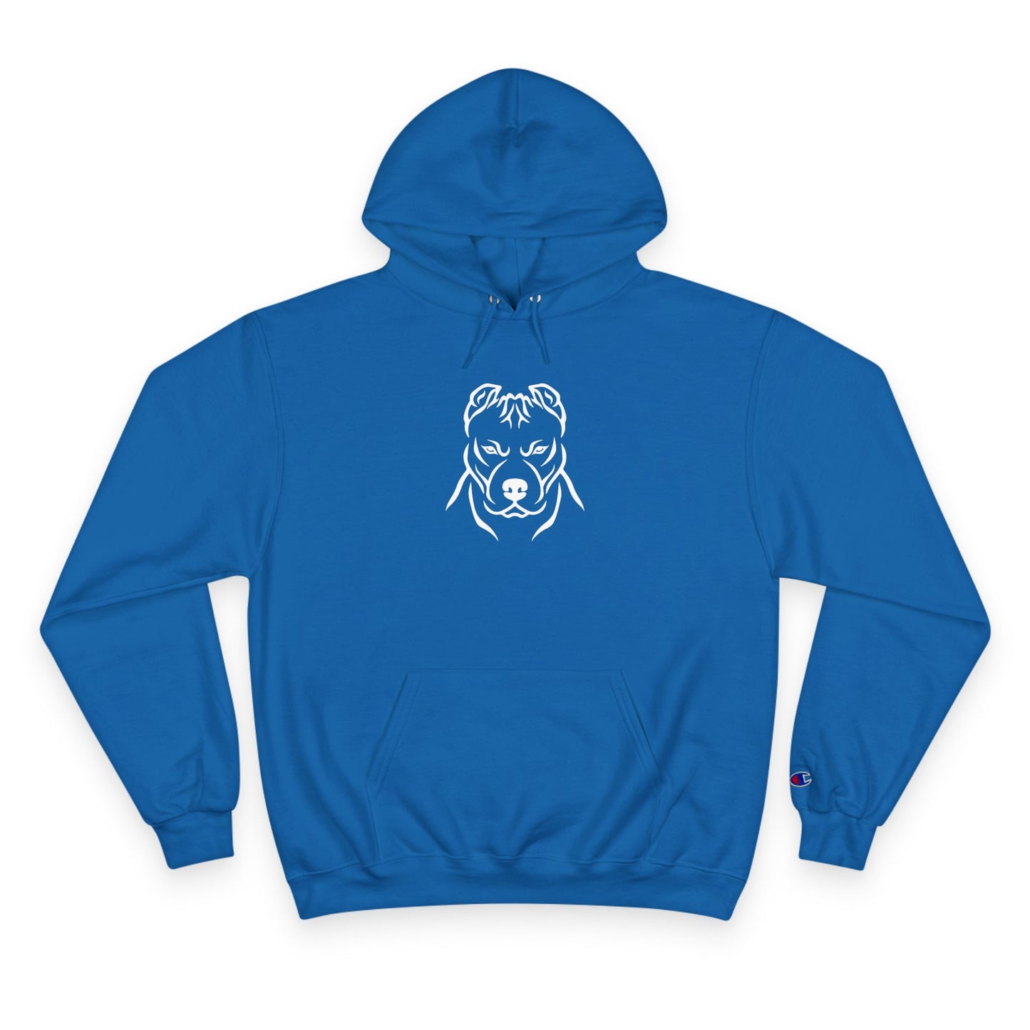 𝑃𝑙𝑢𝑡𝑜𝐻𝑡𝑘𝑒 Champion Hoodie with Dog Design - Cozy Pet Lover Sweatshirt