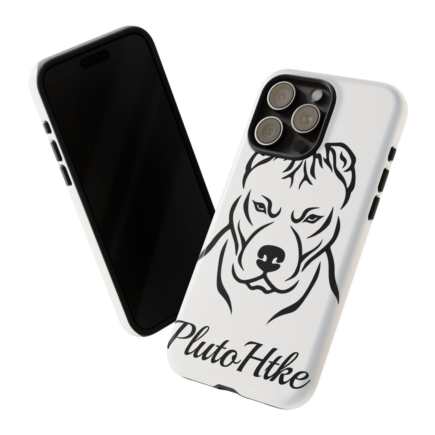 𝑃𝑙𝑢𝑡𝑜𝐻𝑡𝑘𝑒 Tough Dog Phone Case - Strong Pitbull Design for Animal Lovers