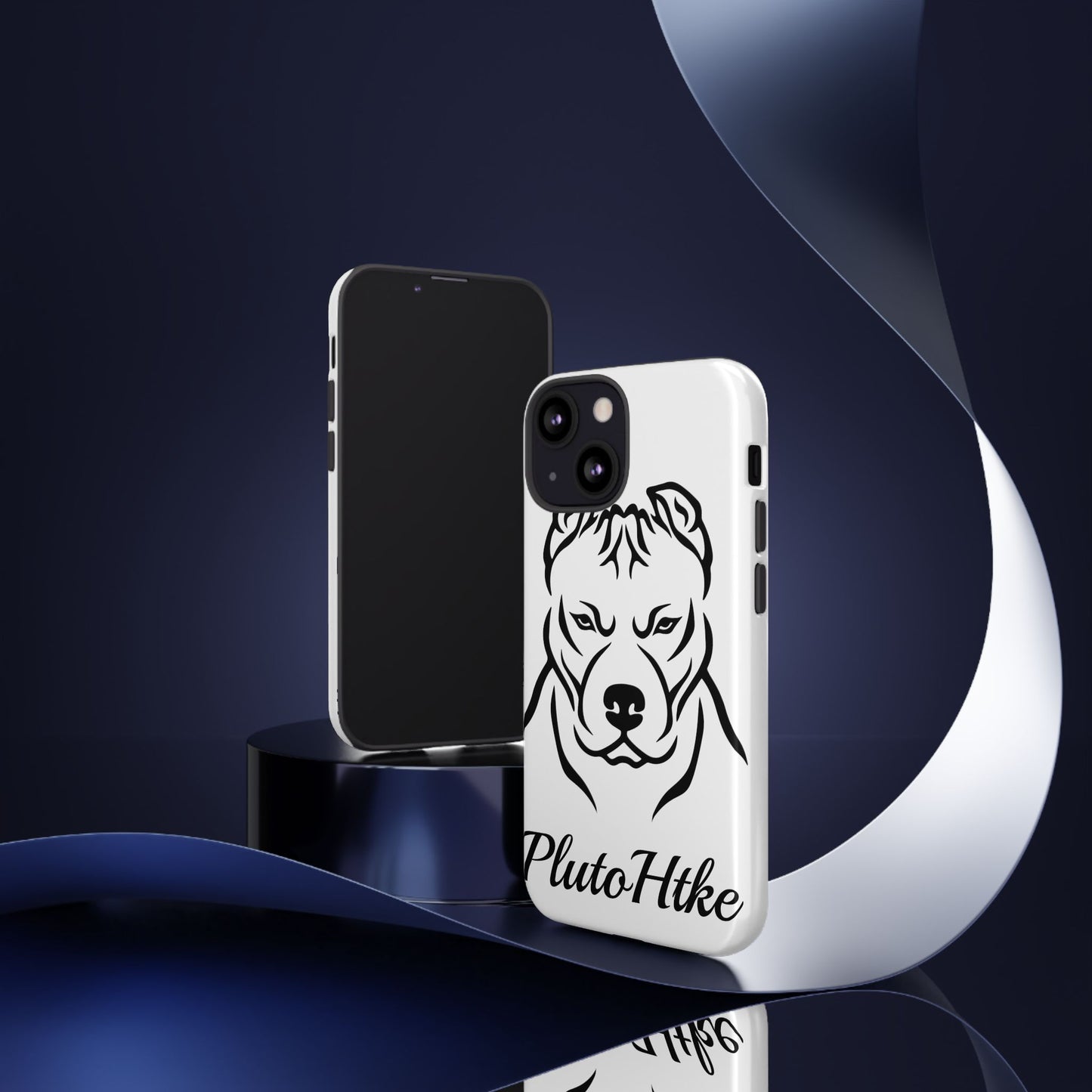 𝑃𝑙𝑢𝑡𝑜𝐻𝑡𝑘𝑒 Tough Dog Phone Case - Strong Pitbull Design for Animal Lovers